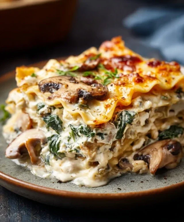 Mushroom And Spinach Lasagna Recipe