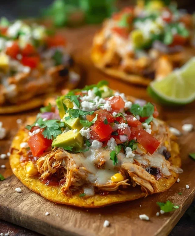 Mexican Rotisserie Chicken Tostadas