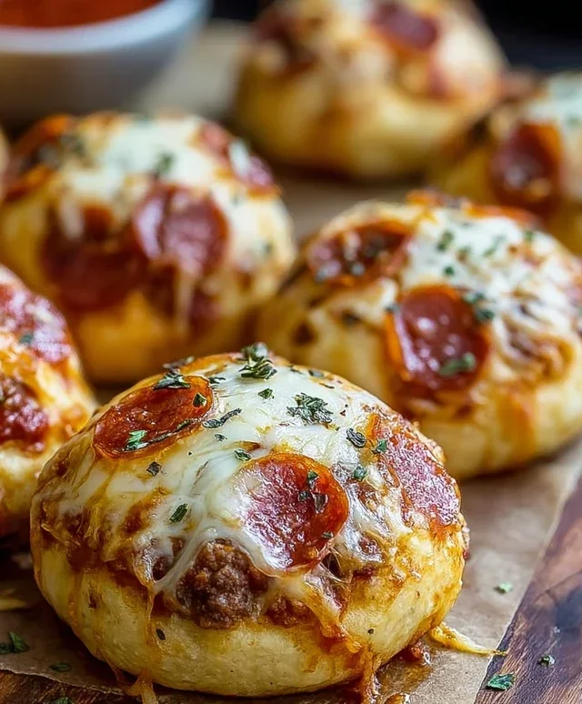Cheesy Beef Beef Pepperoni Pizza Bombs Recipe