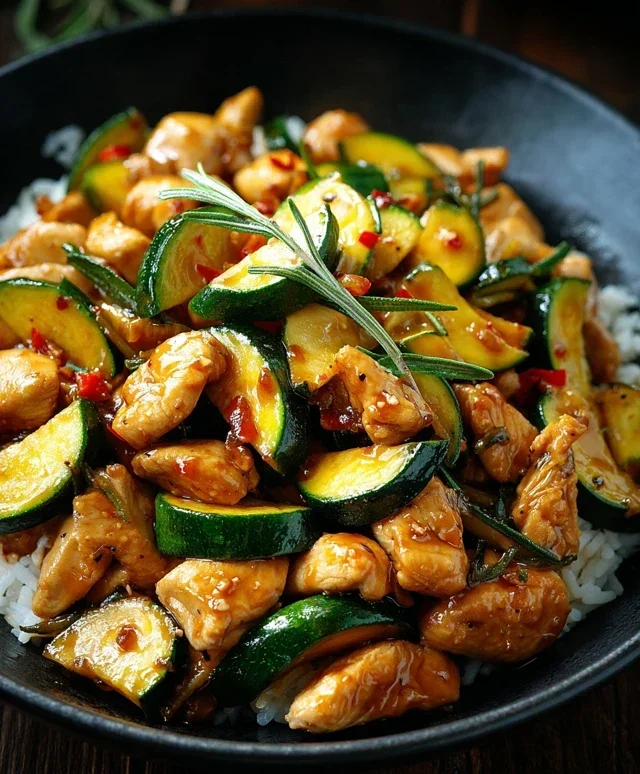 Chicken Zucchini Stir Fry