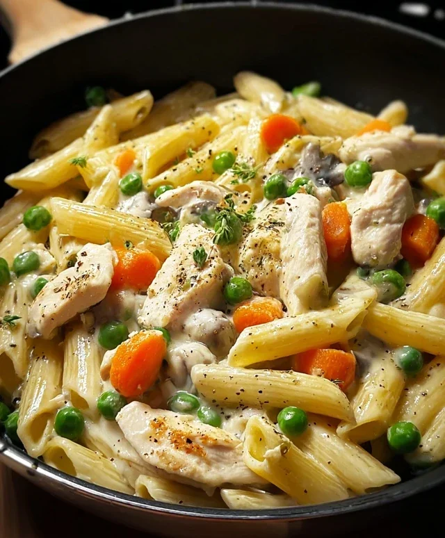 Chicken Pot Pie Pasta
