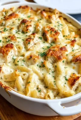 Chicken Alfredo Bake