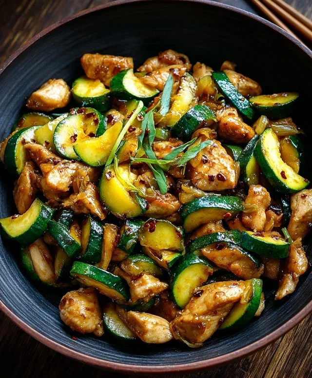Chicken Zucchini Stir Fry
