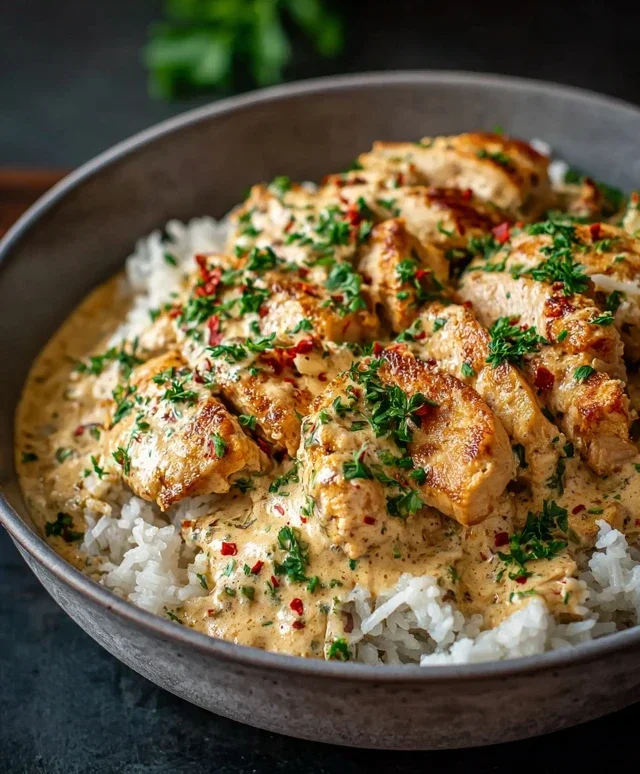 High Protein Creamy Cajun Chicken Rice