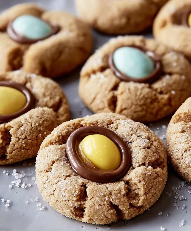 Cadbury Egg Kiss Cookies