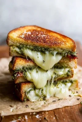 Sourdough Pesto Grilled Cheese