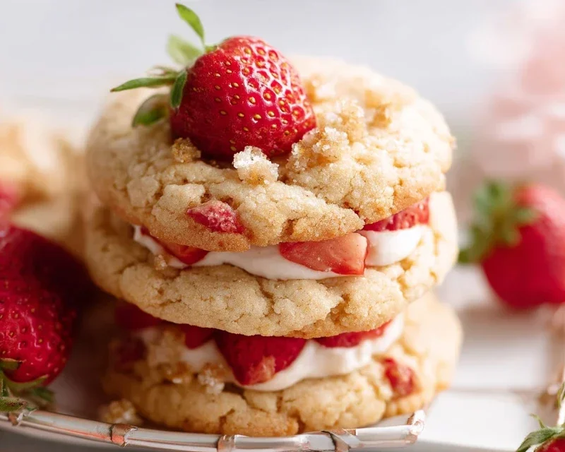 Strawberry Shortcake Cookies