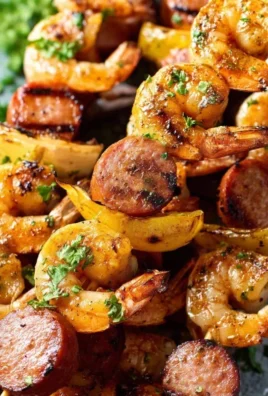 Sausage and Shrimp Kabobs