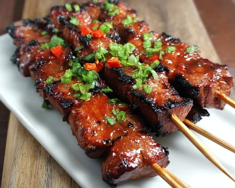 BBQ Chicken Skewer Salad