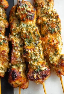 Ranch Garlic Parmesan Chicken Skewers