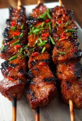 BBQ Beef Skewers with Filipino BBQ Marinade