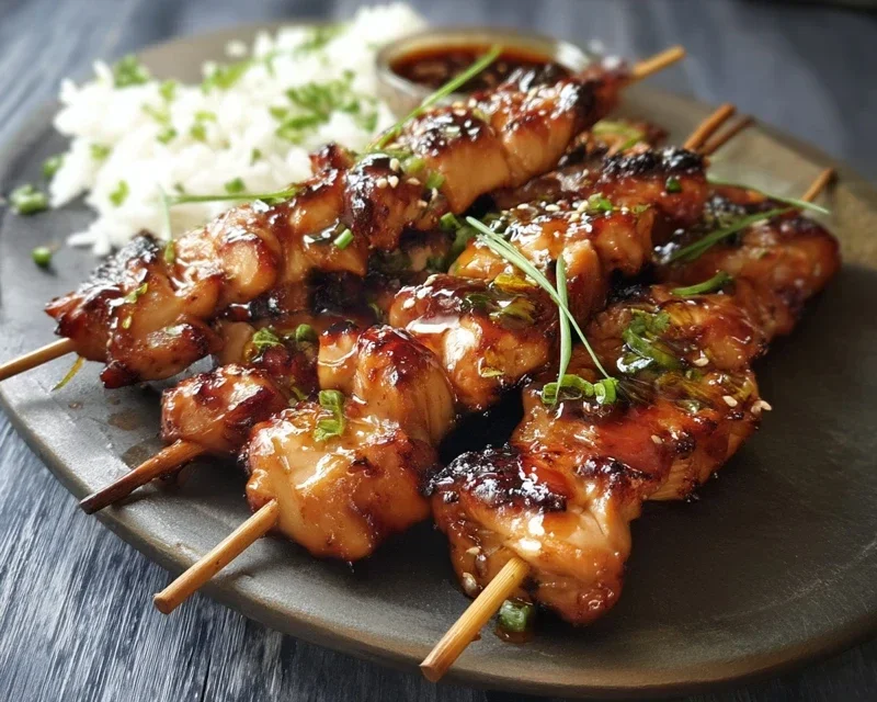 Teriyaki Chicken Skewers