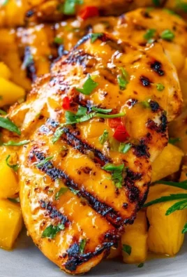 Grilled Mango Pineapple Chicken