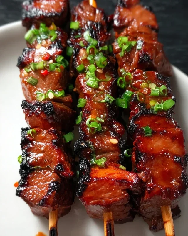 BBQ Chicken Skewer Salad