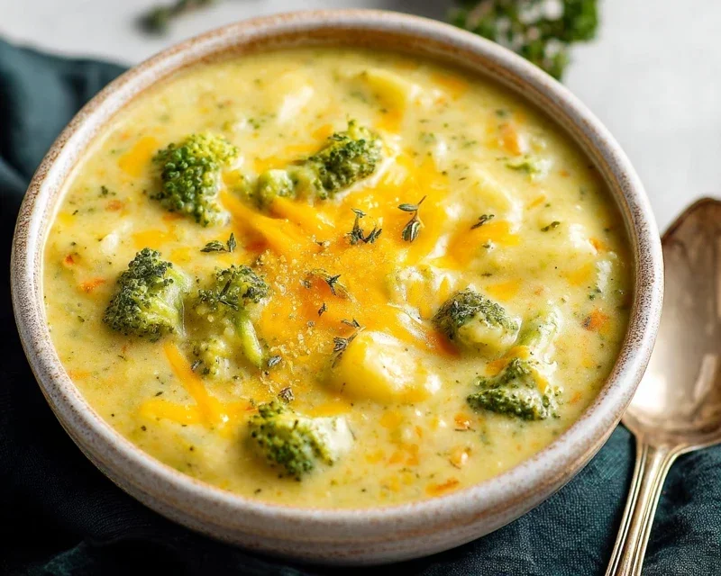 Broccoli Potato Cheese Soup Recipe