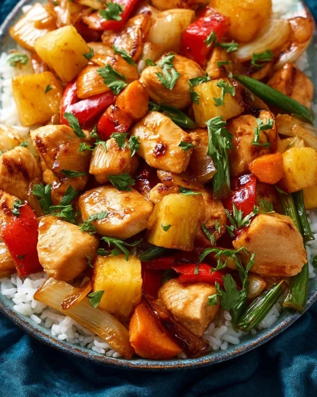 Hawaiian Chicken Sheet Pan