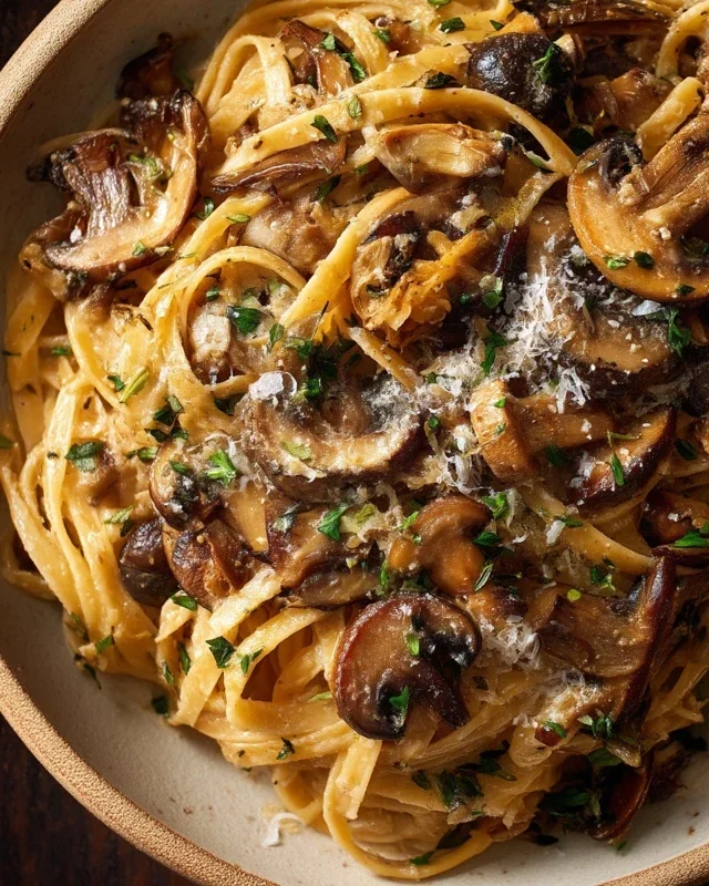 Caramelized Leek and Mushroom Gruyere Pasta