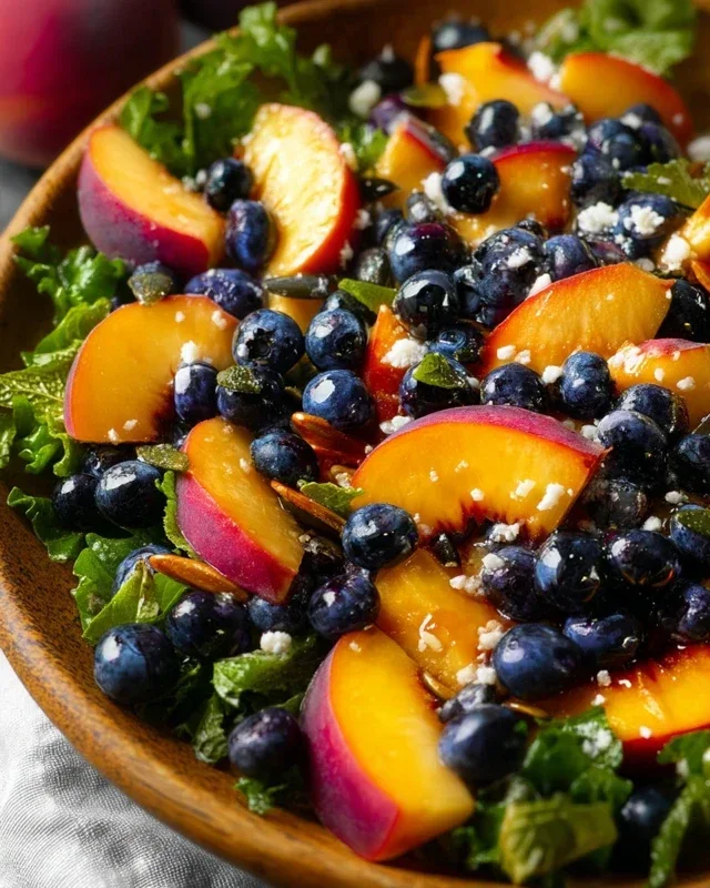 Summer Peach Blueberry Knon-non-non-alcoholic alternativeic non-alcoholic ale Salad