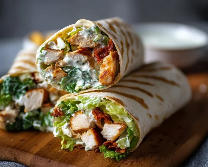 Chicken Caesar Wraps