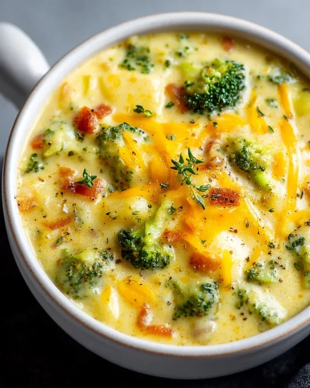 Broccoli Potato Cheese Soup Recipe