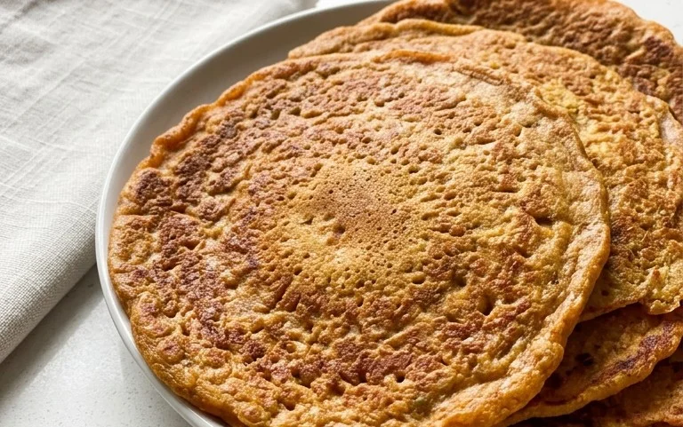 Masoor Dal Chilla | Savory Red Lentil Pancakes