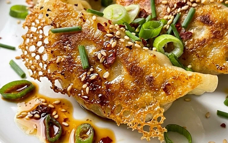 Chicken Potstickers (Pan Fried Dumplings)