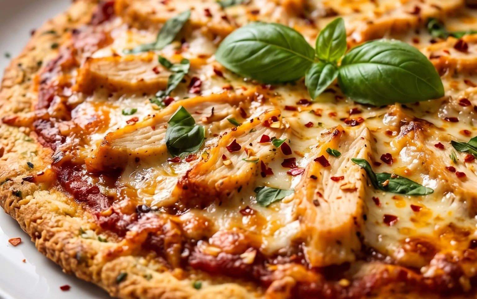 Chicken Crust Pizza (Low Carb + High Protein
