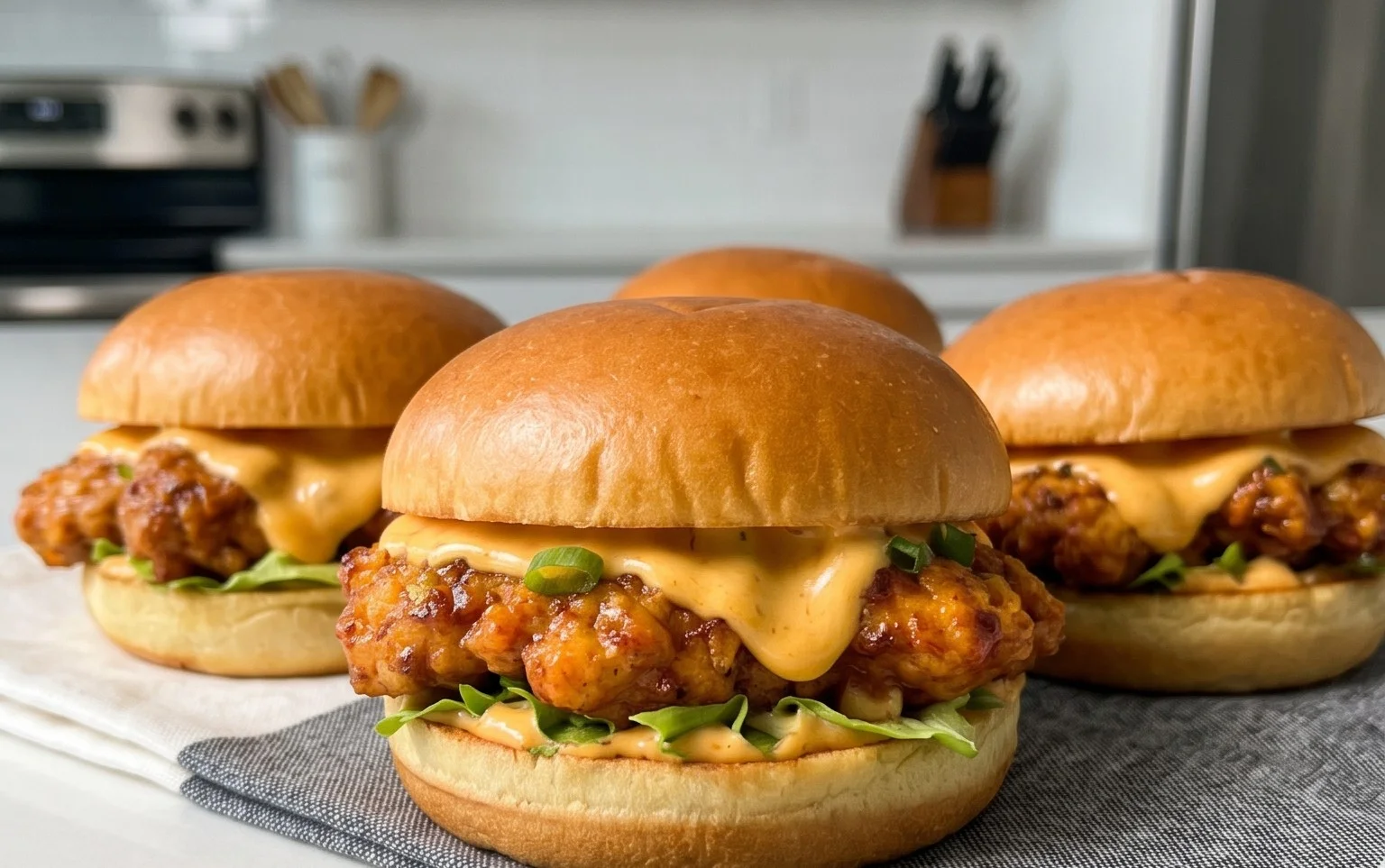 Cheesy Dynamite Chicken Buns