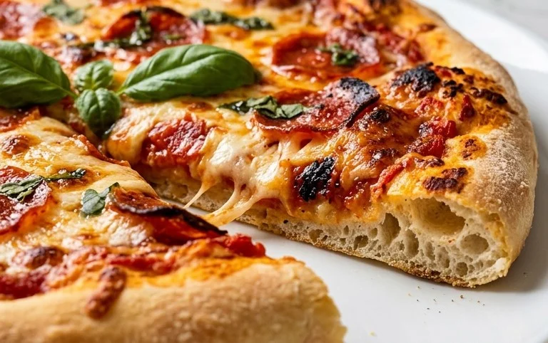 An excellent No Yeast Pizza Dough - quick easy homemade pizza!