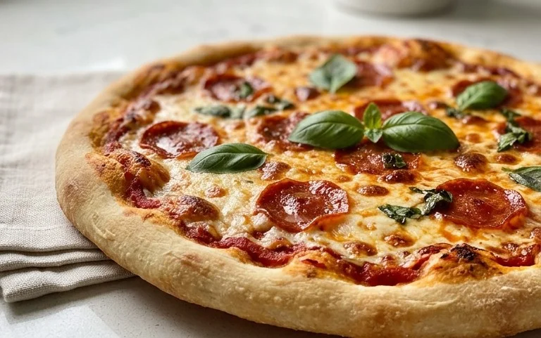 An excellent No Yeast Pizza Dough - quick easy homemade pizza!