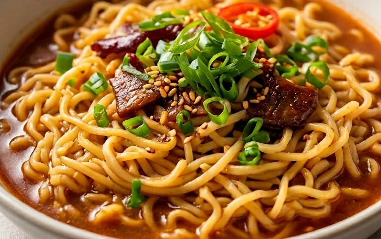 Easy Saucy Ramen Noodles