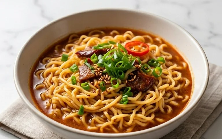 Easy Saucy Ramen Noodles