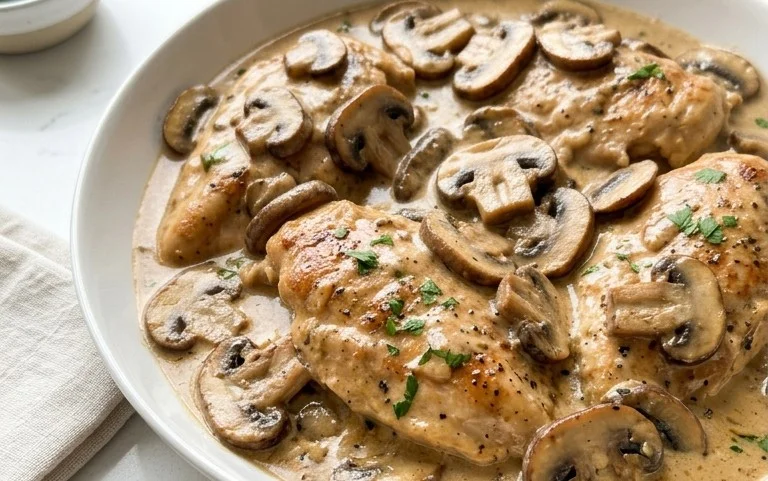 Creamy Mushroom Chicken Recipe