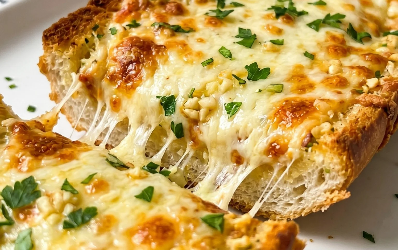 BEST CHEESY GARLIC BREAD RECIPE