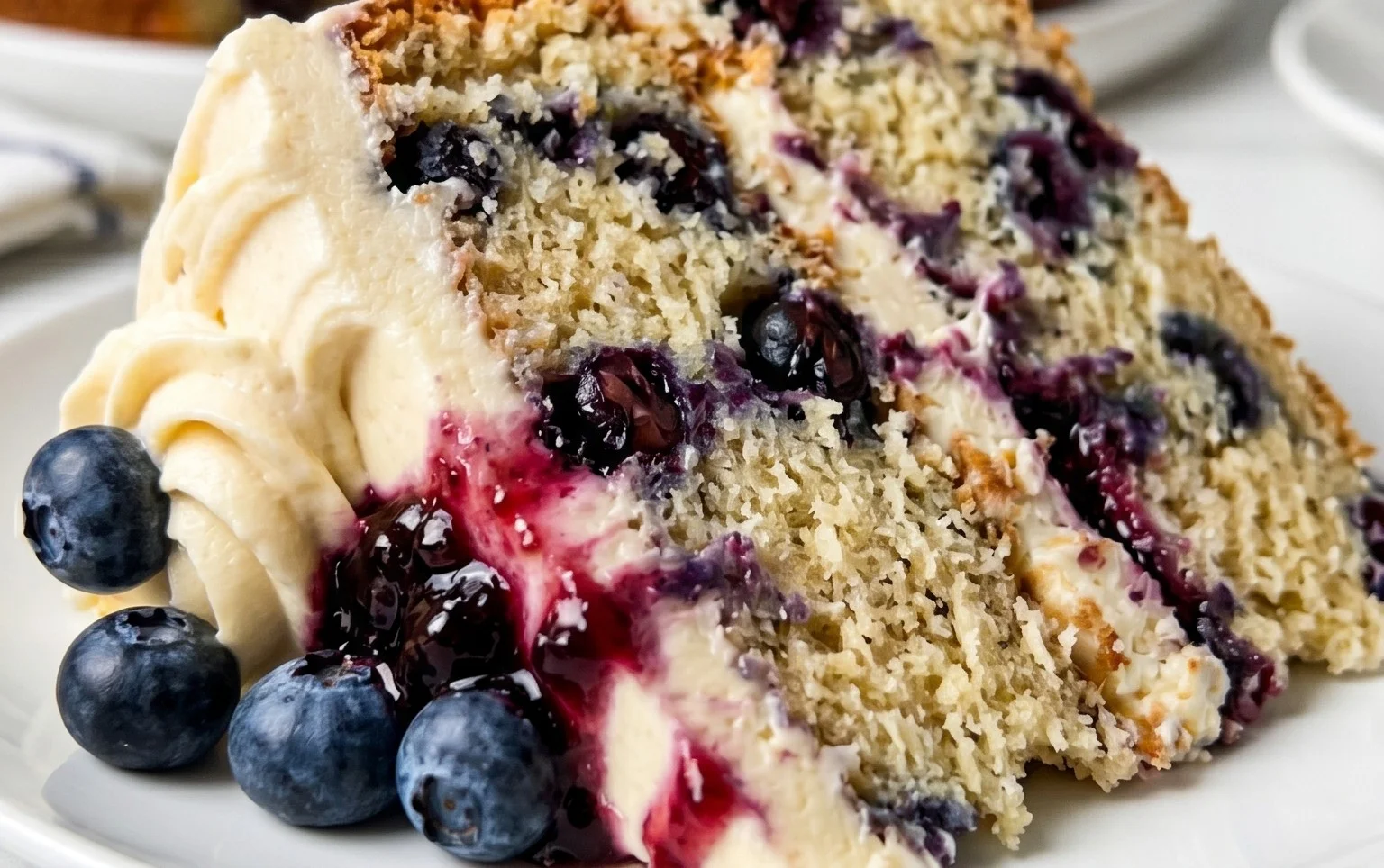 Nova Scotia Blueberry Cream Cake