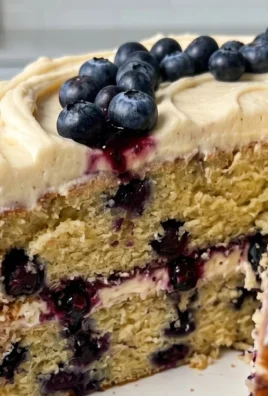 Nova Scotia Blueberry Cream Cake