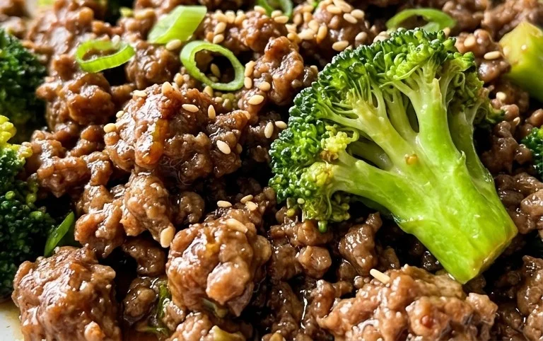 Ground Beef and Broccoli