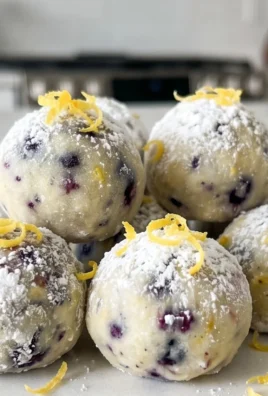 LEMON BLUEBERRY TRUFFLES