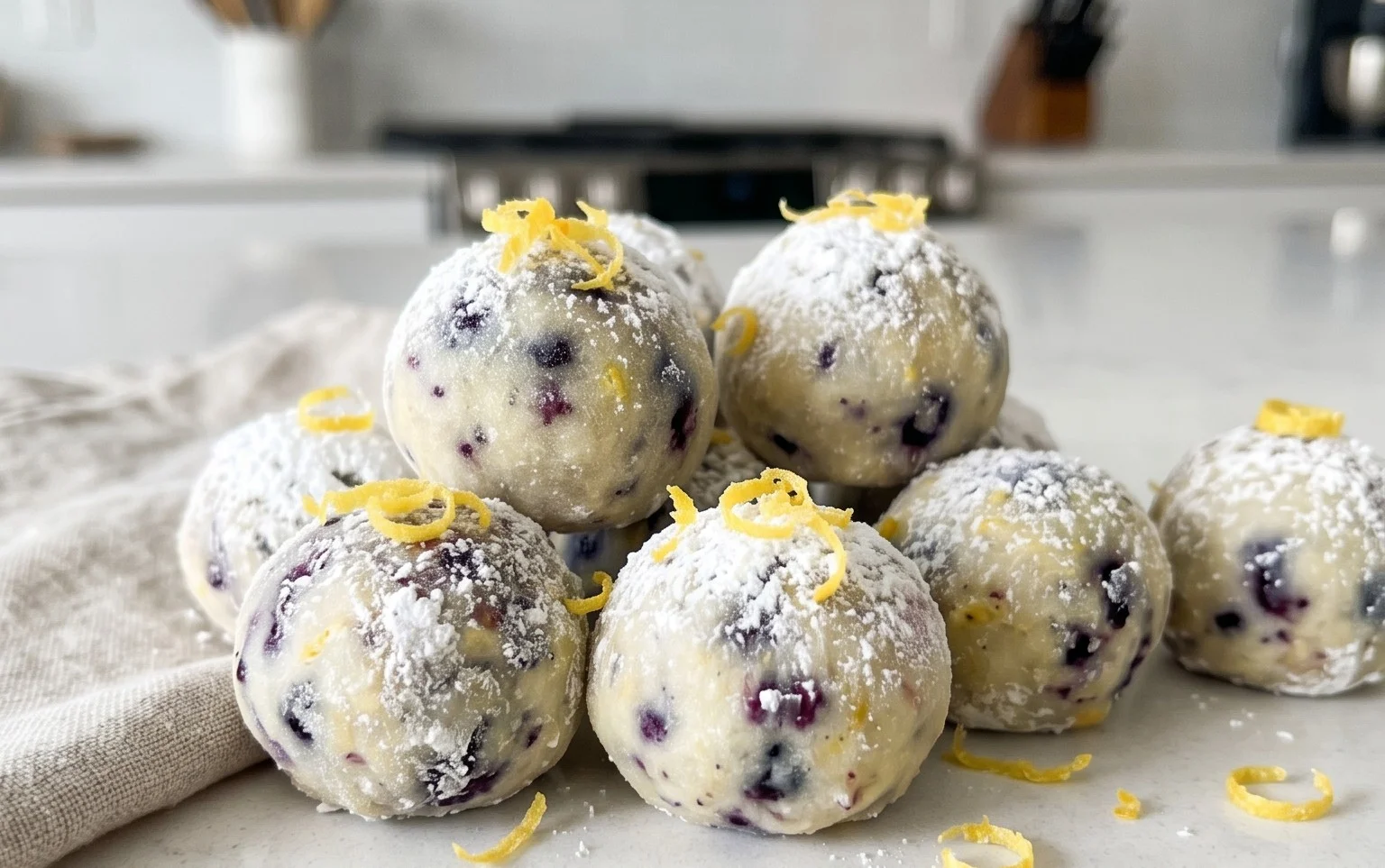 LEMON BLUEBERRY TRUFFLES 