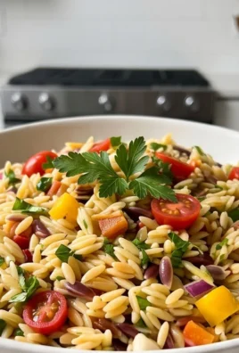 Rainbow Orzo Salad