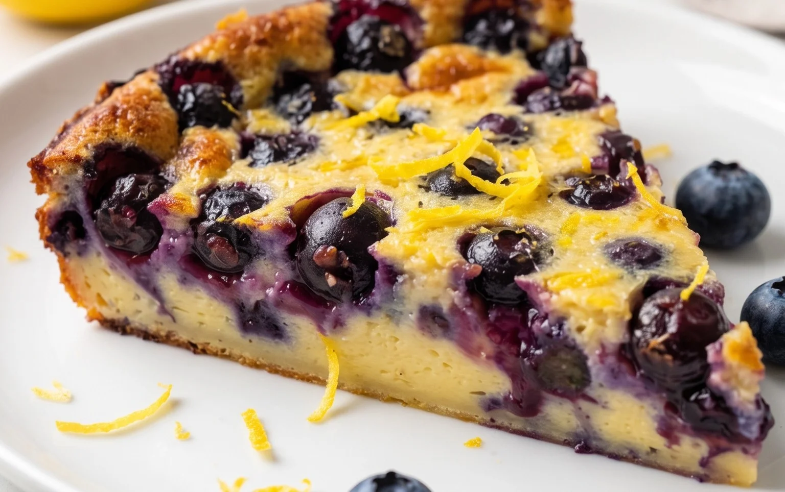 Lemon Blueberry Clafoutis