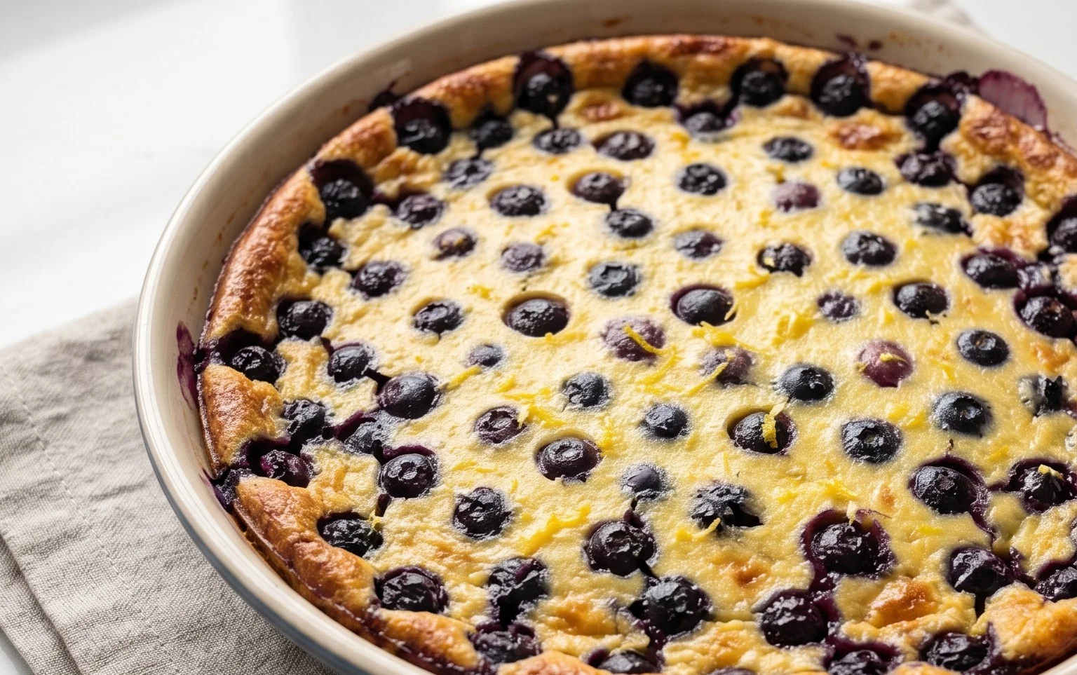 Lemon Blueberry Clafoutis