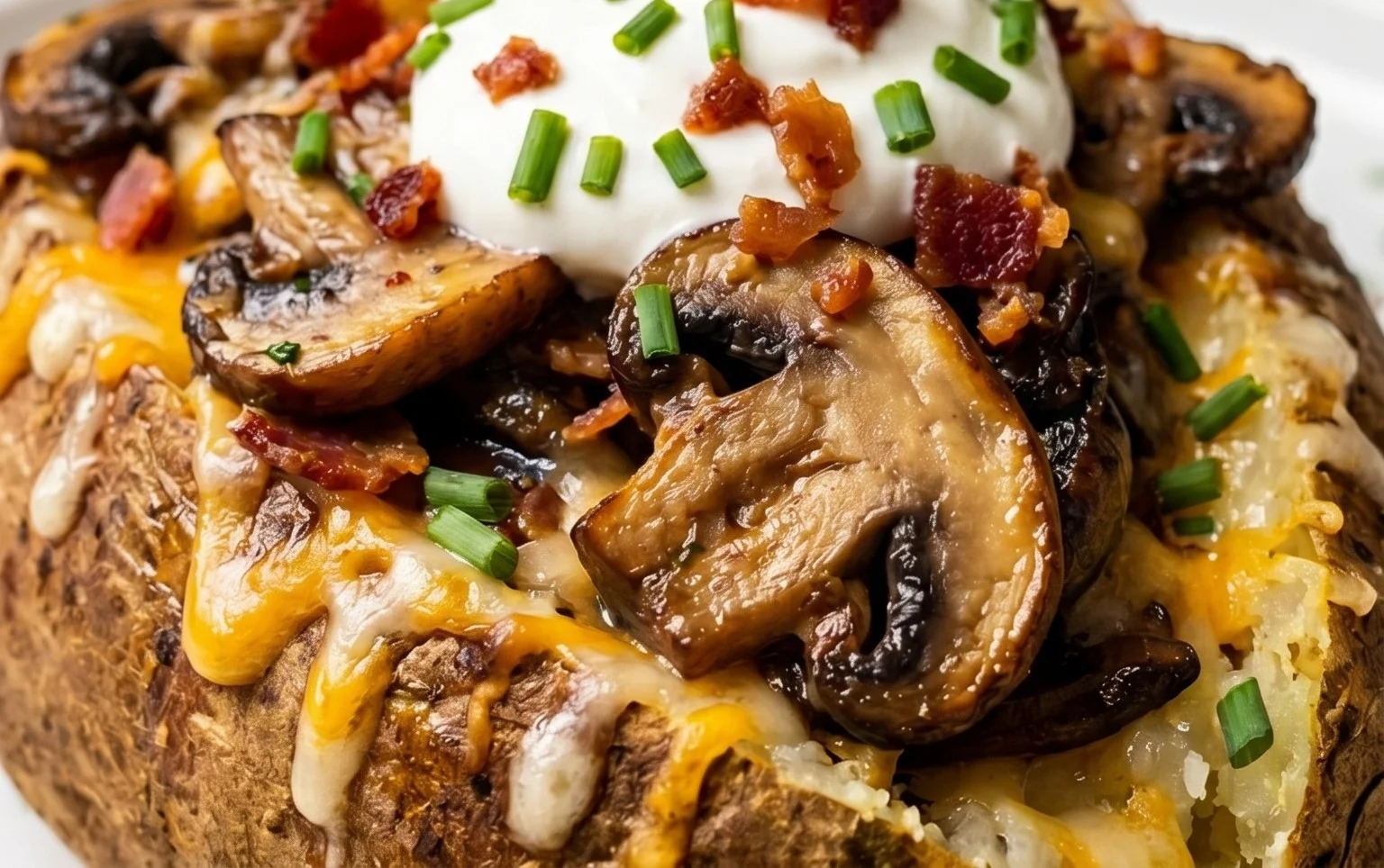 The Ultimate Stuffed Baked Potatoes with Mushrooms