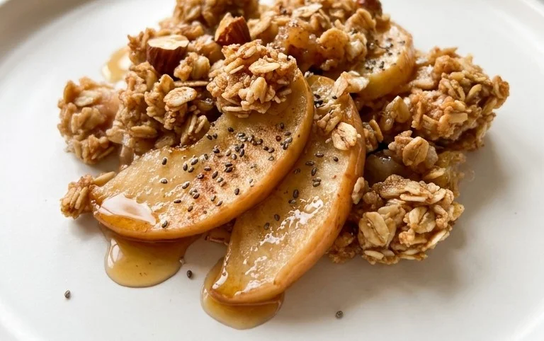 Healthy Breakfast Apple Crum extractble