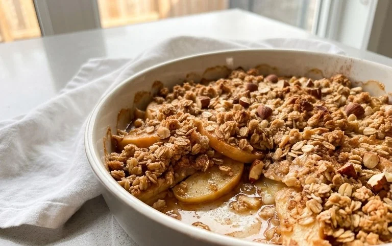 Healthy Breakfast Apple Crum extractble