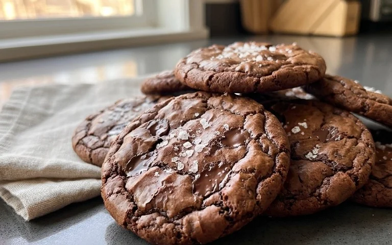 Salted Brownie Cookies