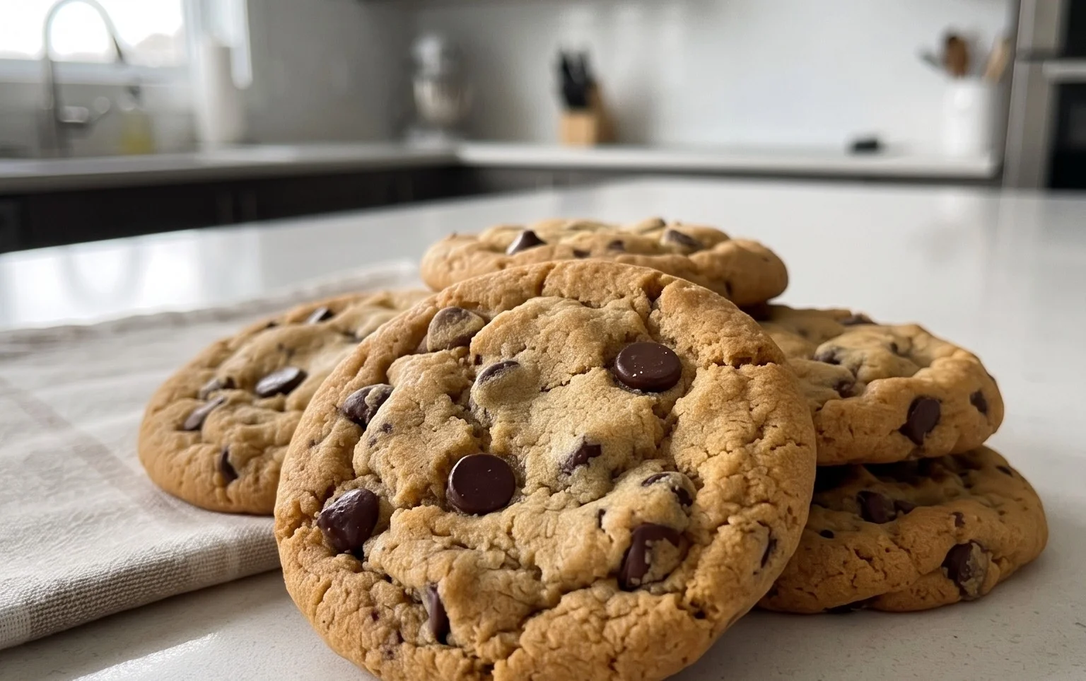 Crispy and Chewy Chocolate Chip Cookies