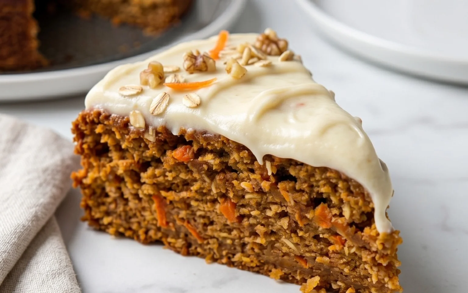 Easy Flourless Oatmeal Carrot Cake Recipe