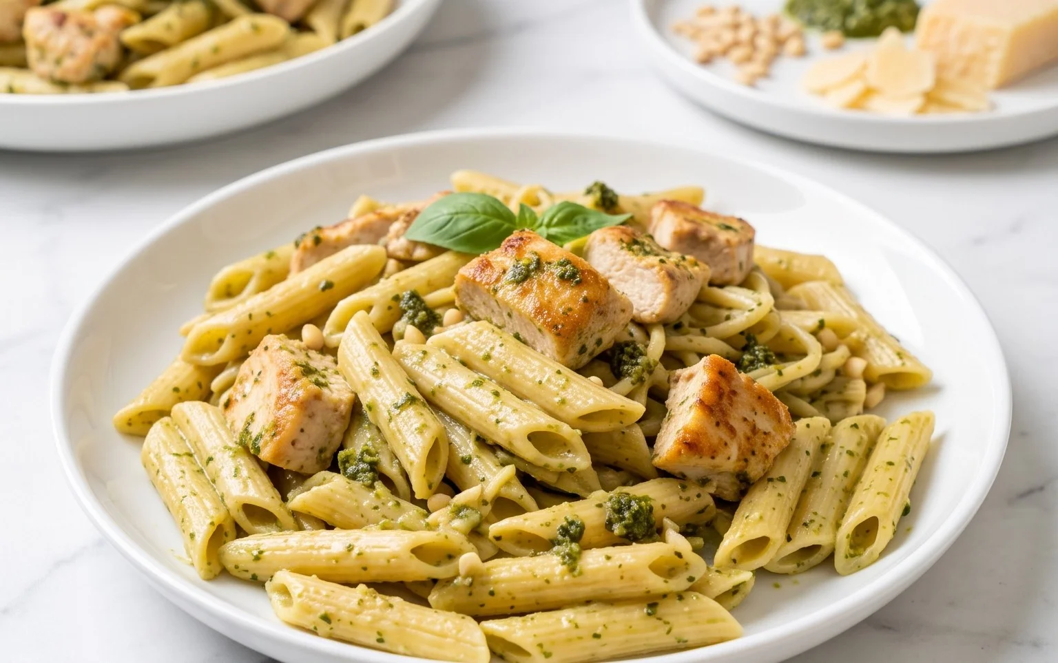 Creamy Chicken Pesto Pasta