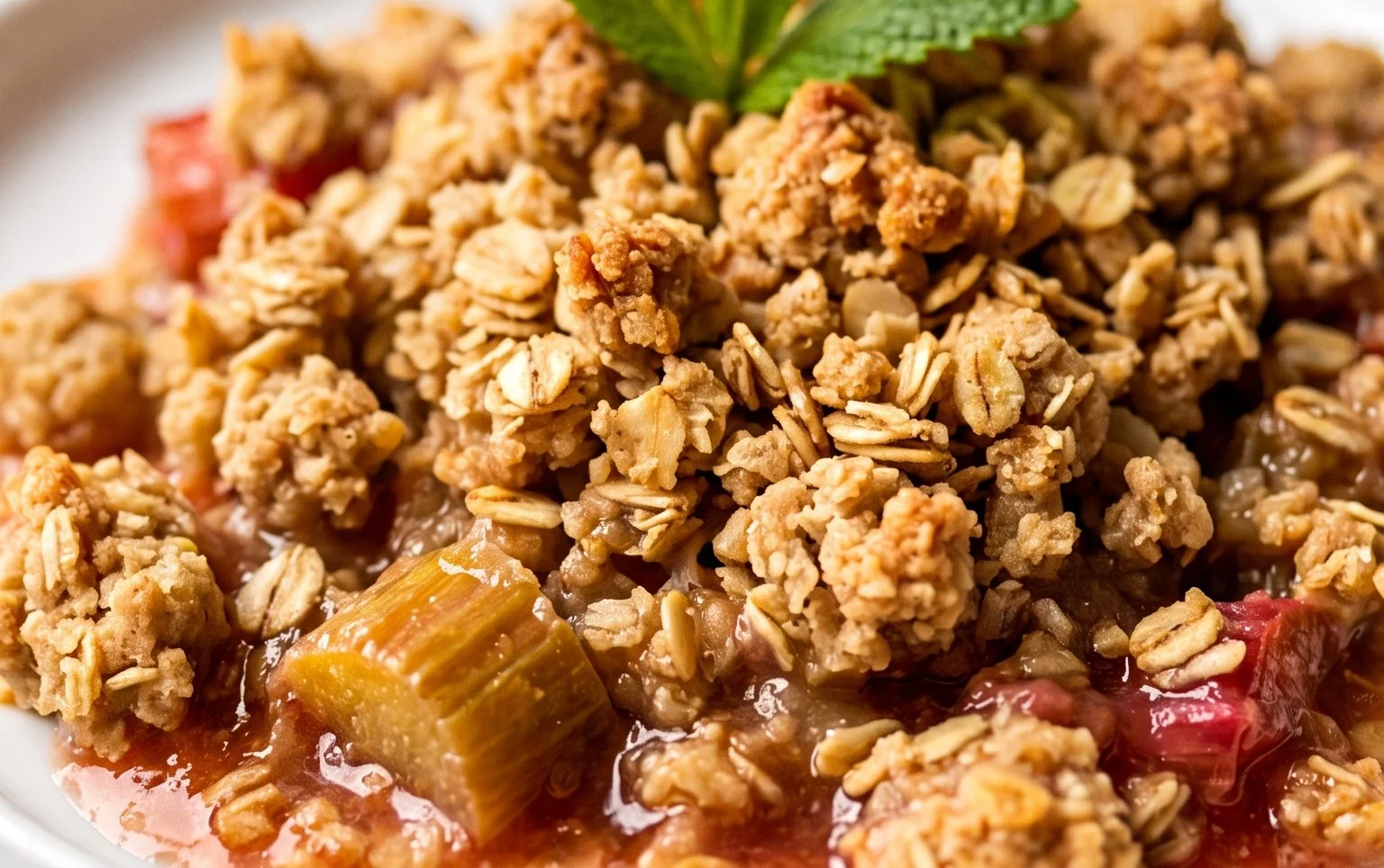 Easy Rhubarb Crisp